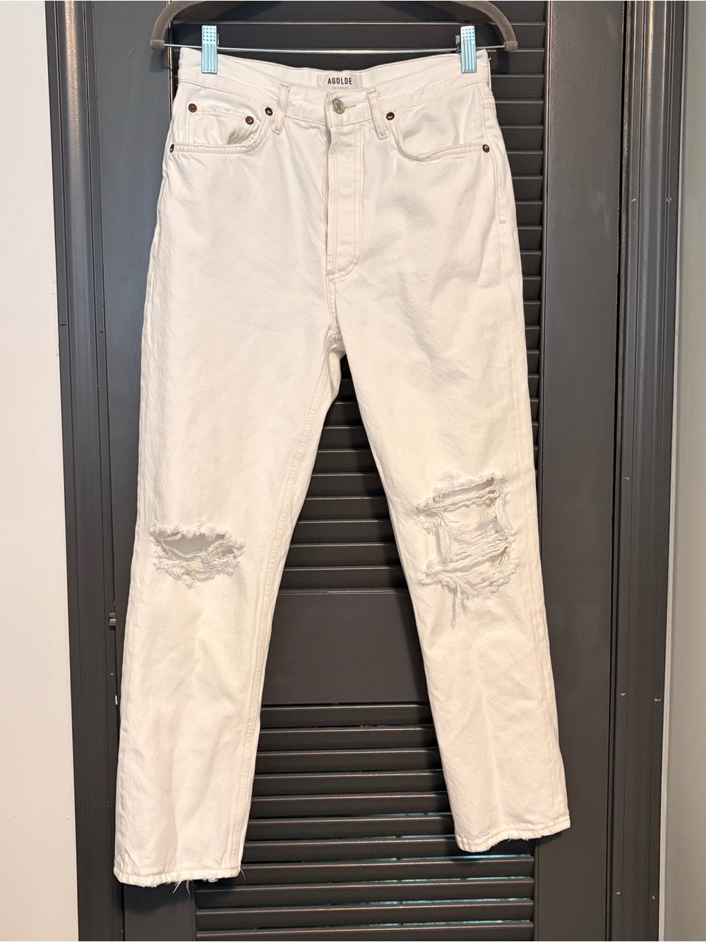 AGOLDE Riley High Rise Straight Crop jeans